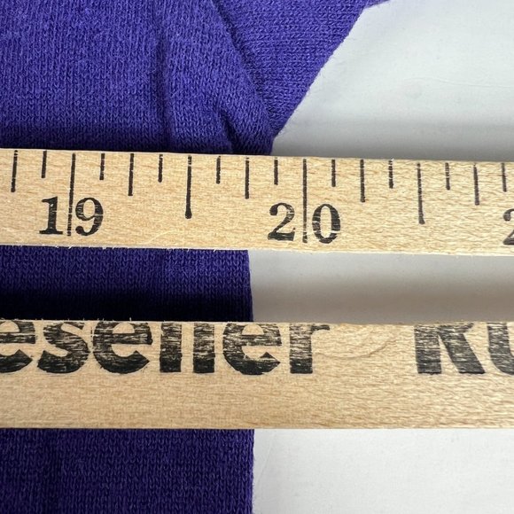 VTG 90s LSU Louisana State Tigers Shirt Adult Fits Medium Purple Faded Tee Tag L - Picture 14 of 15